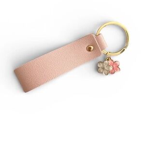FREE W/ EVERY PURCHASE White or Pink Keychain with Floral Charms